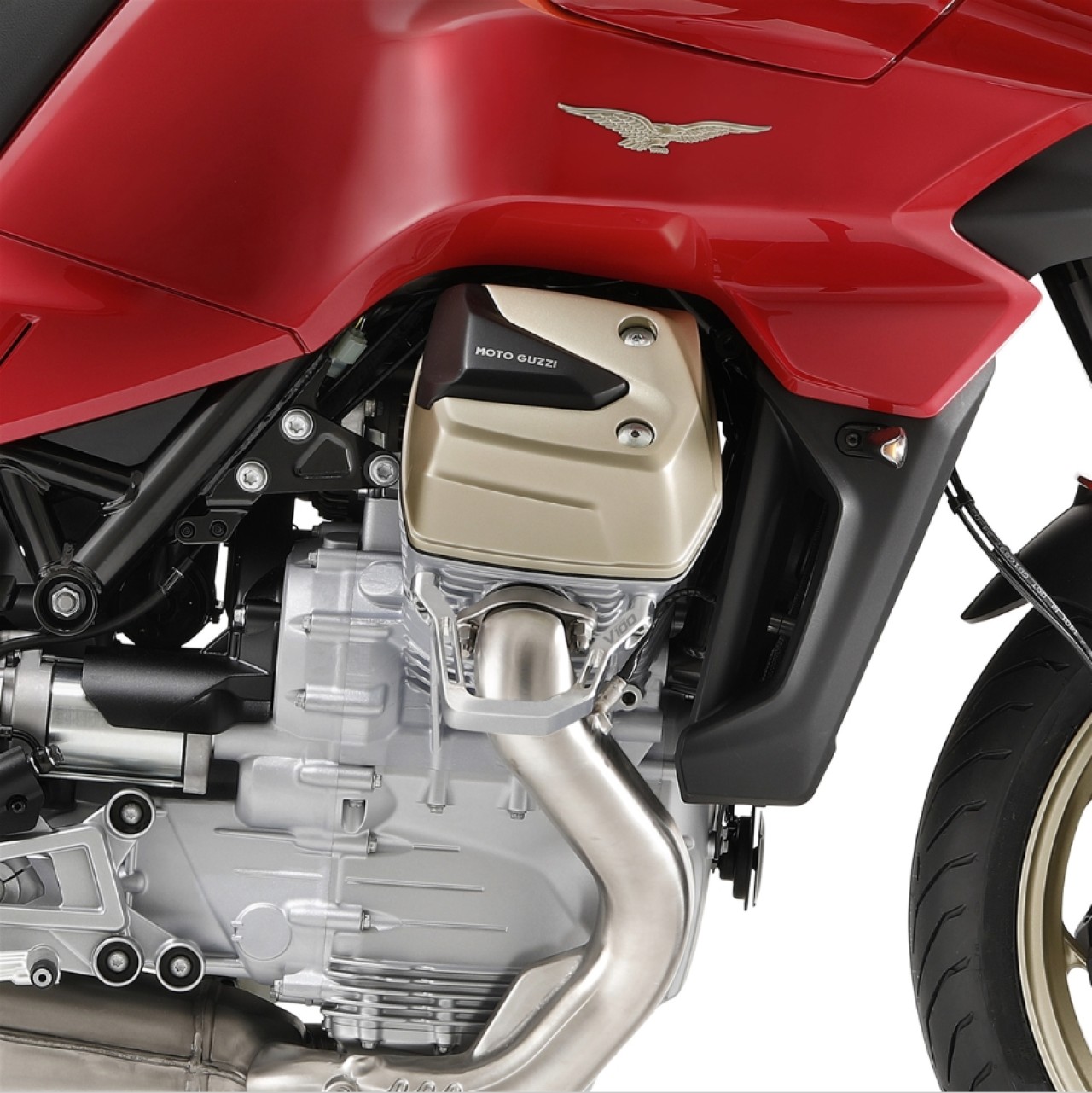 Aluminium cilinderkop bescherming voor Moto Guzzi V100 Mandello / Stelvio