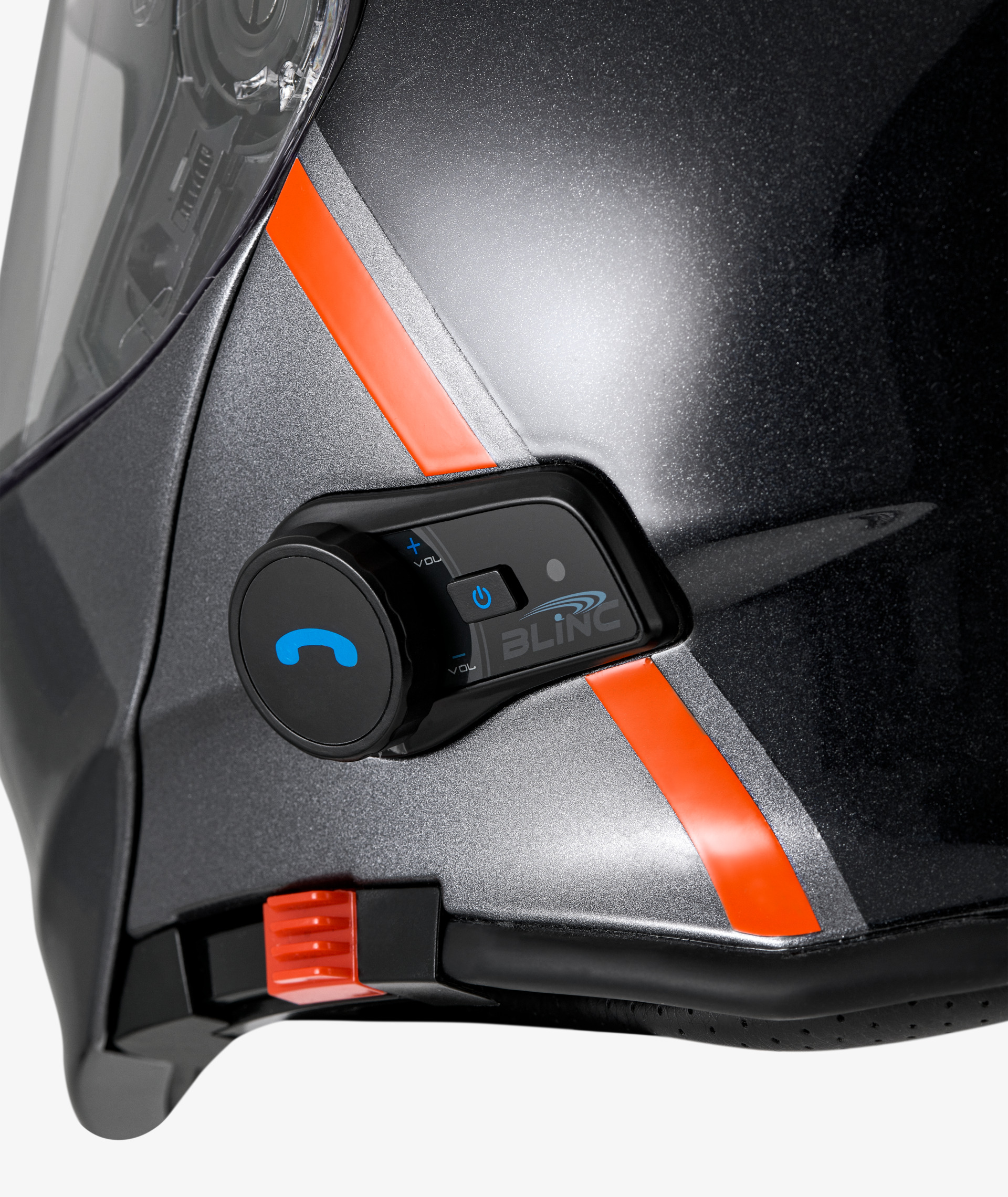Moto Guzzi helm "Modular BT" zwart met Bluetooth