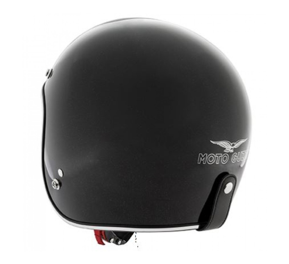 Moto Guzzi Jet Helm Metalflank Helm zwart