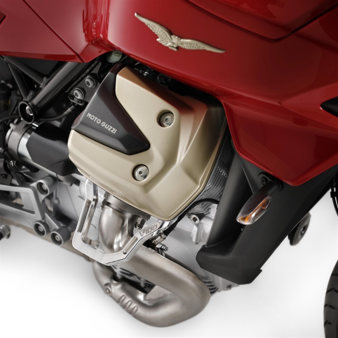 Aluminium cilinderkop bescherming voor Moto Guzzi V100 Mandello / Stelvio